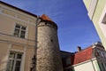 Old Tower with red roof in Tallinn, Estonia Royalty Free Stock Photo